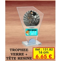 Trophée VERRE : Réf. 131.82 - 16 cm